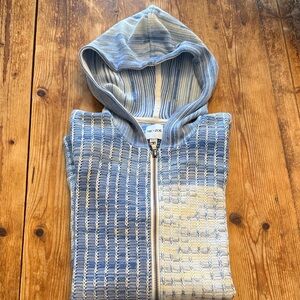 NIC & ZOE  knit zip hooded top